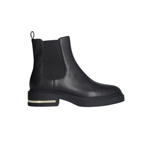 Stivaletto Donna con inserto logato effetto metallizzato Nero Liu Jo- Francavilla Moda